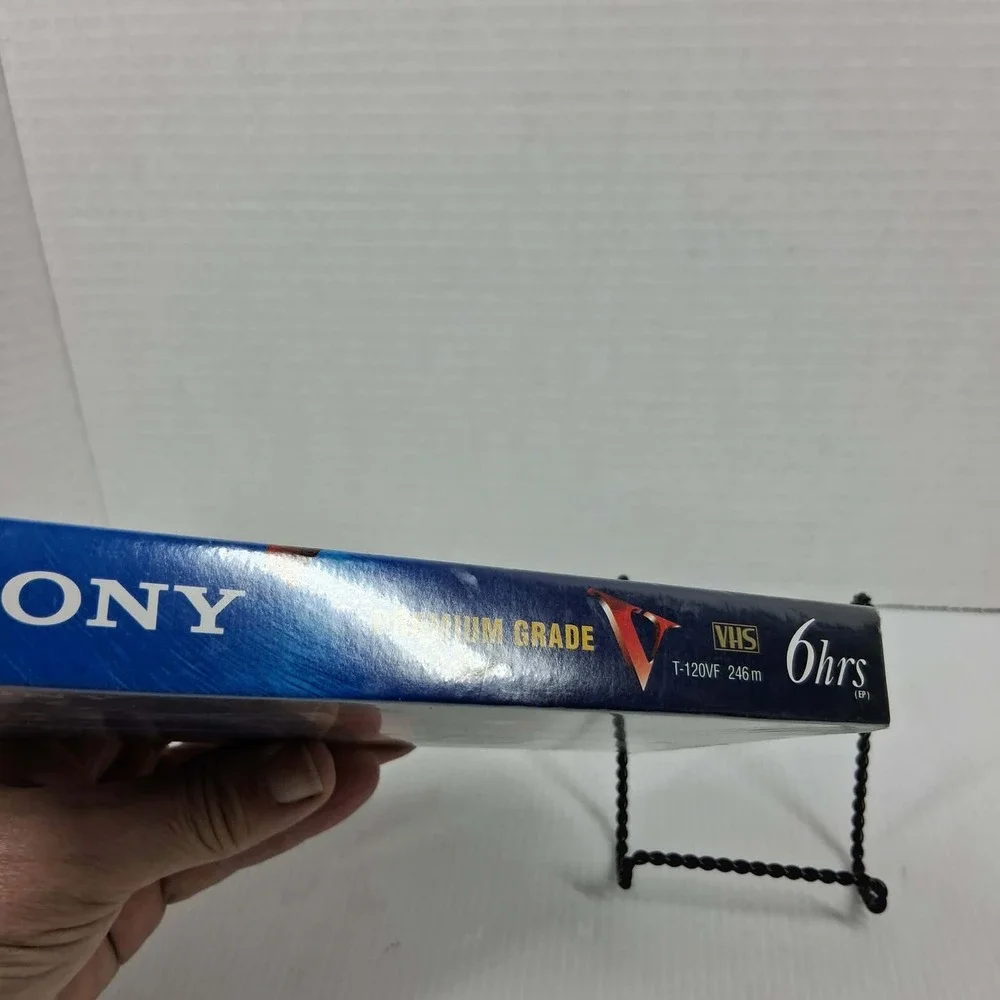 Sony T-120 Premium Grade VHS Blank Video Cassette Tape 6 Hours Sealed T-120VF